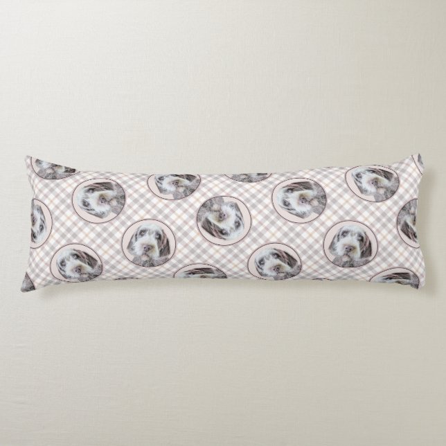 Coussins Longs Pointing à poils durs Griffon Peinture animal chie (Devant)