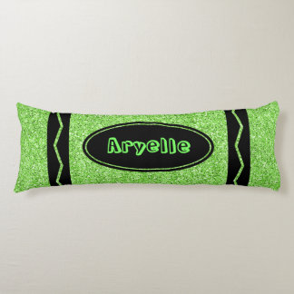 Coussins Longs Pomme Parties scintillant verte Crayon Oreiller co