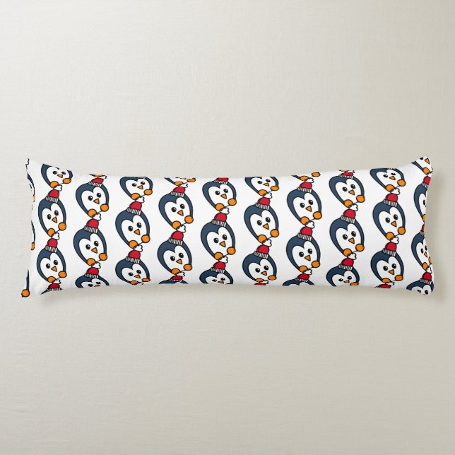 Coussins Longs Pop Art Penguin (Devant)