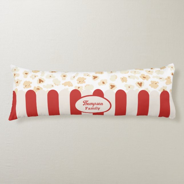 Coussins Longs Popcorn Retro Cinéma Monogramme (Devant)