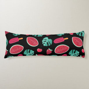Coussins Longs Popsicle, cerise, fraise et pastèque