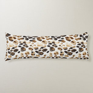 Coussins Longs Poster de animal Leopard à crème Brown
