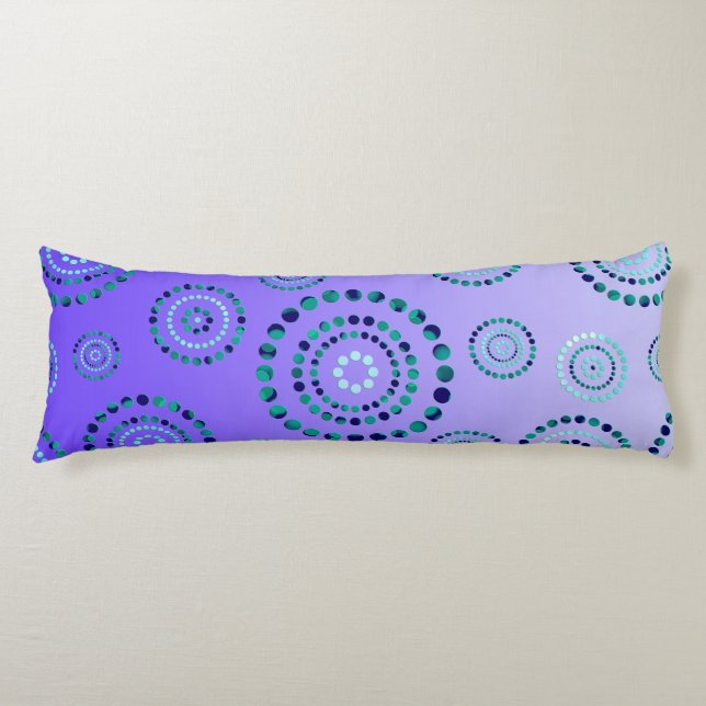 Coussins Longs Pots Circle Power Flowers + votre backgr. (Devant)
