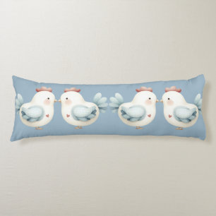 Coussins Longs Poulet Pastel Cottagecore