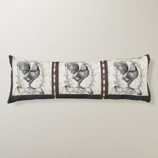 Coussins Longs Poulet vintage (Devant)