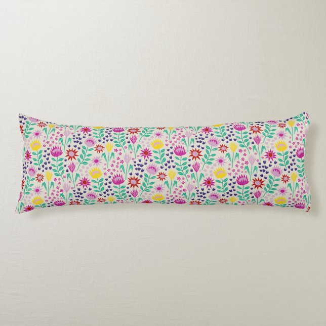 Coussins Longs Protea Floral Block Imprimer Lampes Millefleur (Devant)