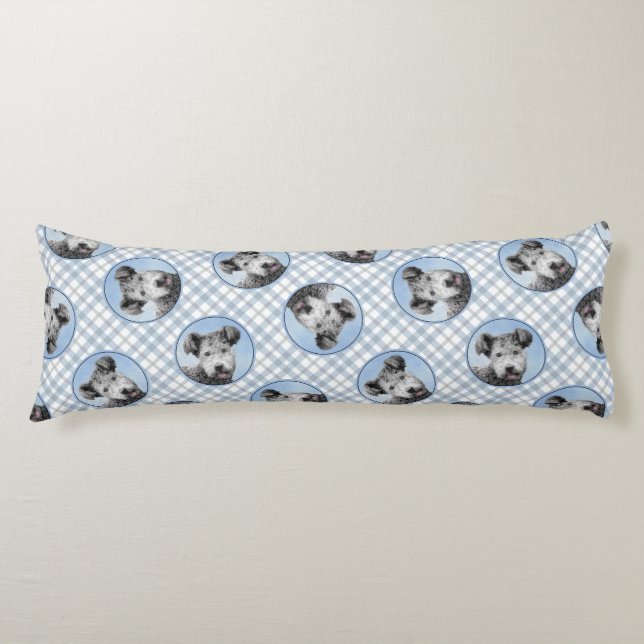 Coussins Longs Pumi Peinture Grey Pumik mignonne Original Pet Chi (Devant)