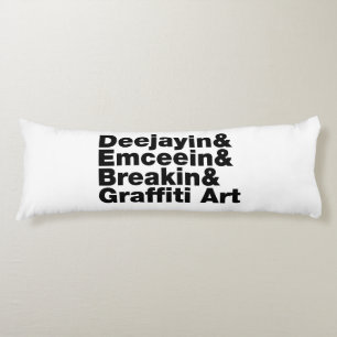 Coussins Longs Quatre éléments de l'Hip hop