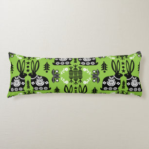 Coussins Longs Rabbit Nordic Scandinavian Folk Art