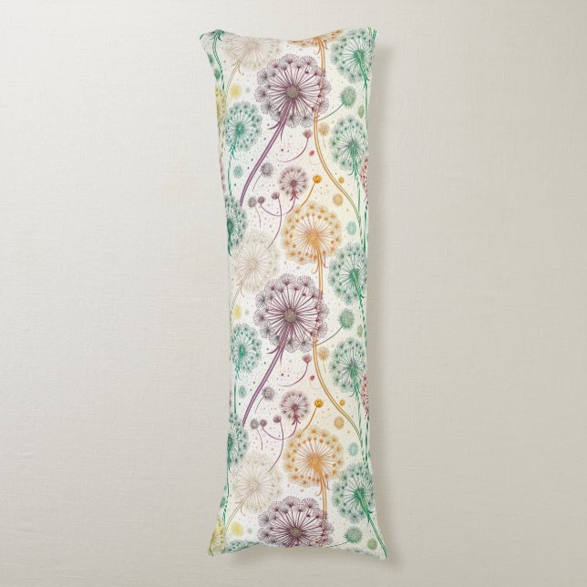 Coussins Longs Rainbow Dandelion Breeze - Flore capricieuse (Devant (Vertical))