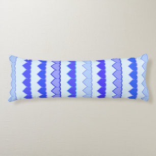 Coussins Longs Rangs de cœurs Shades of Blue