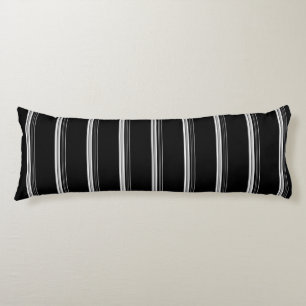 Coussins Longs Rayé noir blanc chic