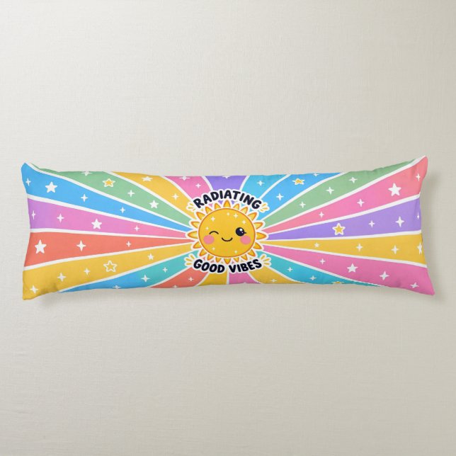 Coussins Longs Rayonner de bonnes vibrations (Dos)