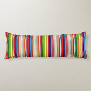 Coussins Longs Rayures colorées chaudes