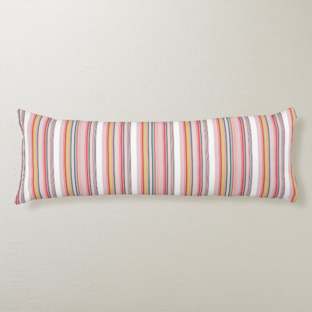 Coussins Longs Rayures colorées modernes mignonnes (Devant)