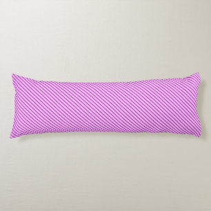 Coussins Longs Rayures diagonales - orchidée et violet