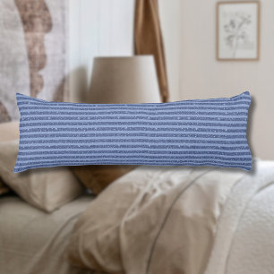 Coussins Longs Rayures horizontales de style paillettes indigo fo