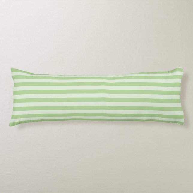 Coussins Longs Rayures Vertes (Devant)