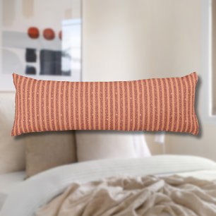 Coussins Longs Rayures verticales de style pailleté orange mangue