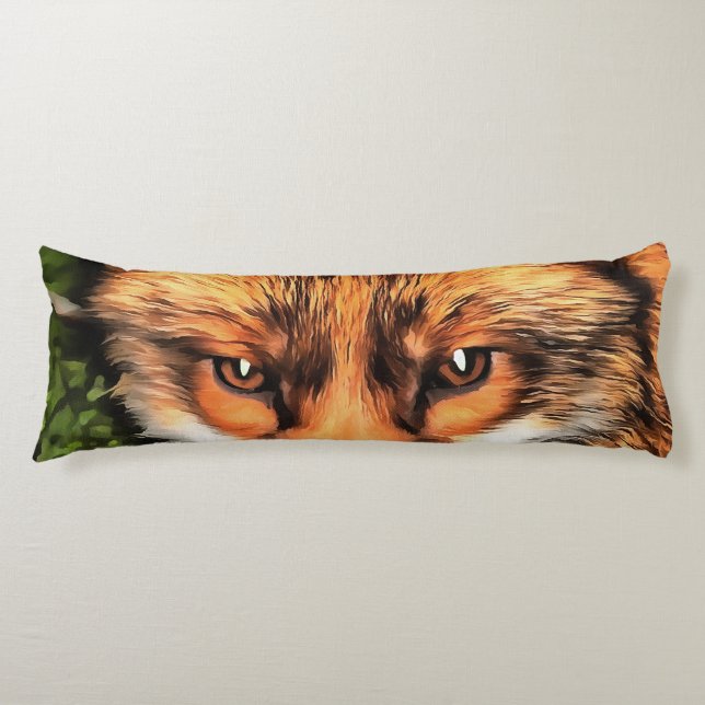Coussins Longs Red Fox Beau Art de la faune (Devant)