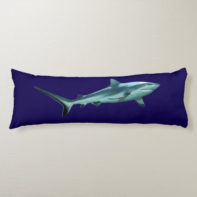Coussins Longs Reefshark - Conception abstraite - Découpe d'une p (Devant)