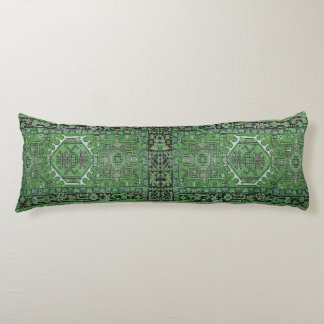 Coussins Longs Reproduction persane exotique verte de couverture,
