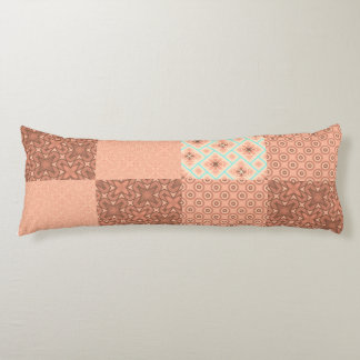 Coussins Longs Retro Pink Patchwork