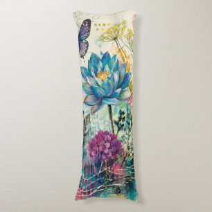 Coussins Longs Rêve Aquatique Floral Vibrant