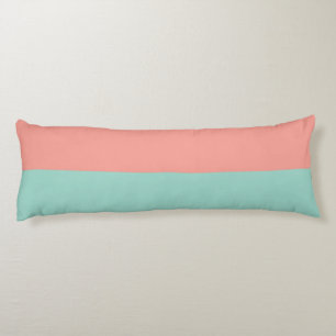 Coussins Longs Rose Pâle  Abricot Ambre Yucca et Arbor Vert Horiz