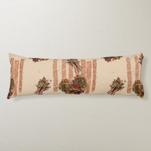 Coussins Longs Rustic Automne Feuilles Motif de coeur - Automne V