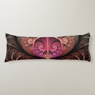Coussins Longs Rythme cardiaque, art fractal de fantaisie surréal