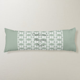 Coussins Longs Sage Green Damask