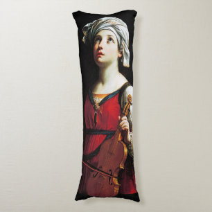 Coussins Longs Saint Cecilia (Sainte-Cécile), Guido Reni