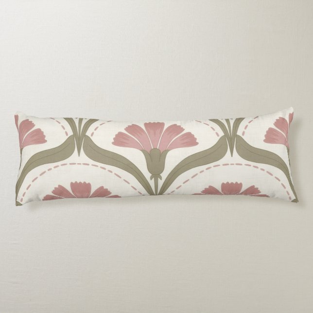 Coussins Longs Sauge et Rose (Dos)