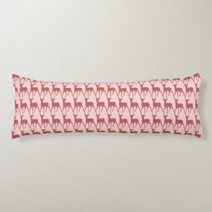 Coussins Longs Saumon Deer Arrière - plan Motif