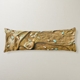 Coussins Longs Saupoudrer de gâteau de crème glacée au chocolat f