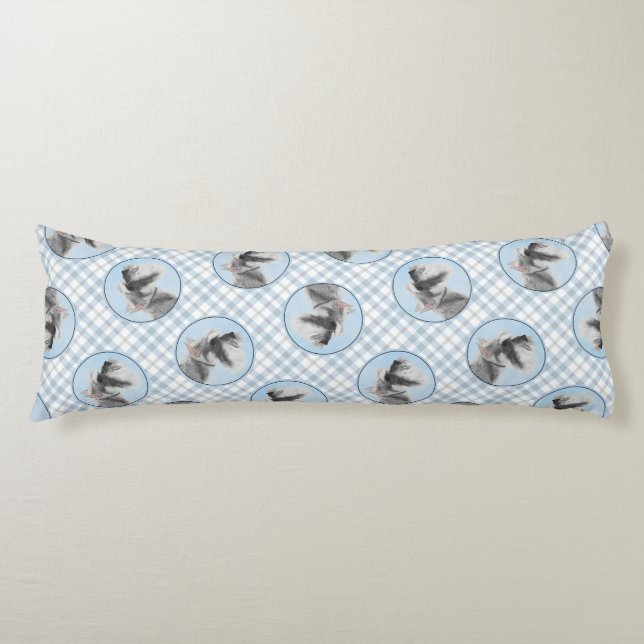 Coussins Longs Schnauzer Peinture Giant Standard Décroché Chien A (Devant)