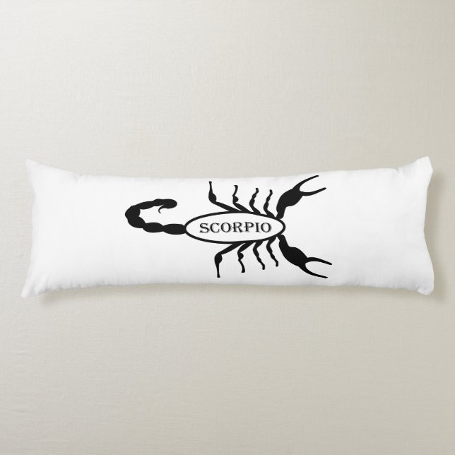 Coussins Longs Scorpio noir Scorpion étoile (Devant)