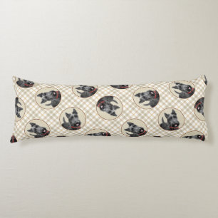 Coussins Longs Scottish Terrier Peinture Black Original Chien Art