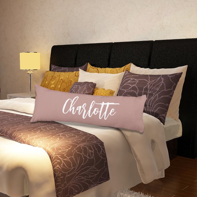 Coussins Longs Script de nom de terre Dusty (Créateur téléchargé)