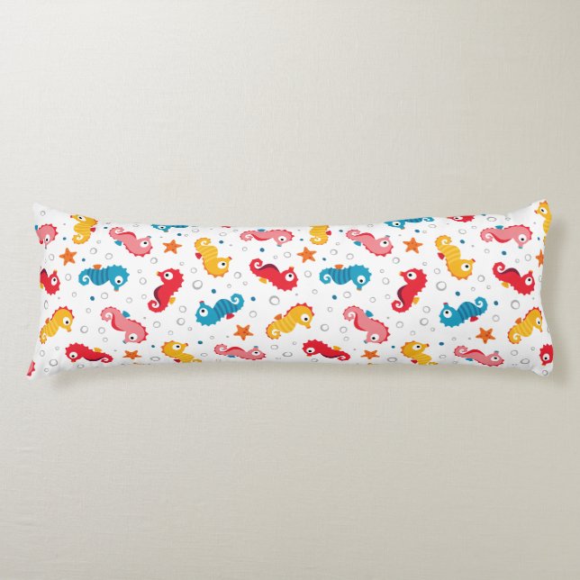 Coussins Longs Seahors Motif sans voile (Devant)