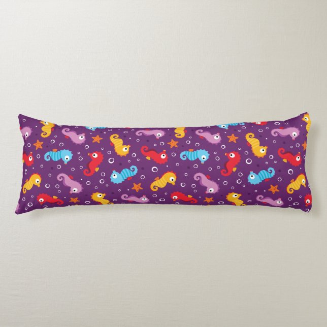 Coussins Longs Seahors Motif sans voile (Devant)