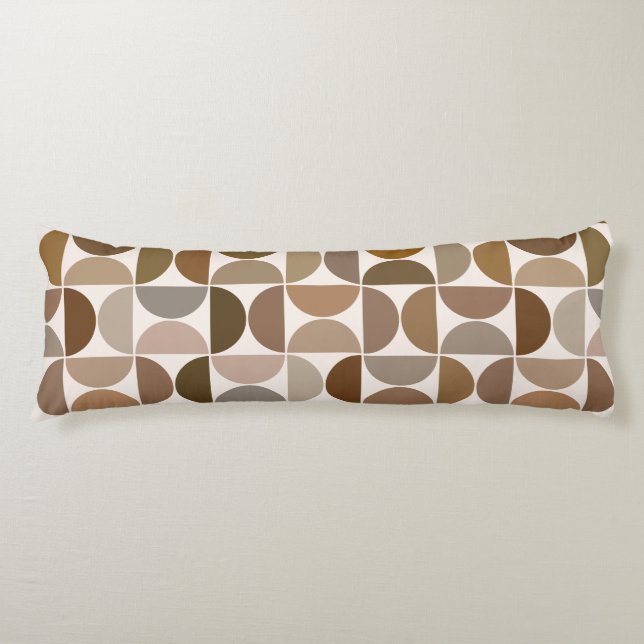 Coussins Longs Séquences MCM Browns+Cream Motif (Devant)