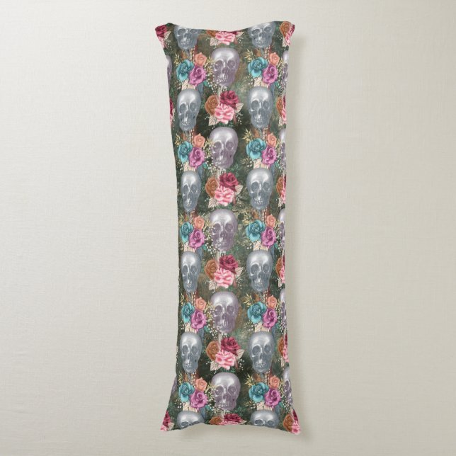 Coussins Longs Série Boho Skull Design 10   (Devant (Vertical))