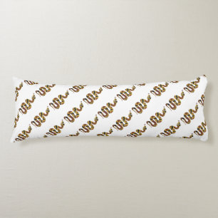 Coussins Longs Serpent Brown et Silhouette Or