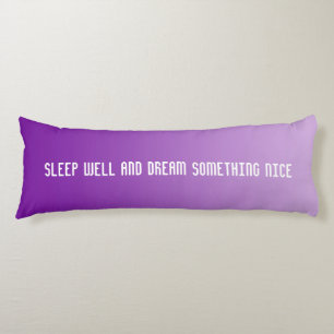 Coussins Longs SEULEMENT dégradés de COULEUR - violet + votre tex
