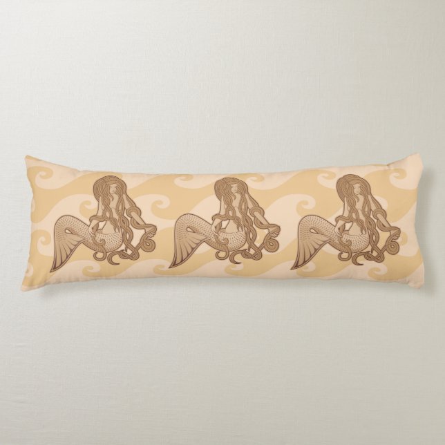 Coussins Longs Sirène assise (Devant)
