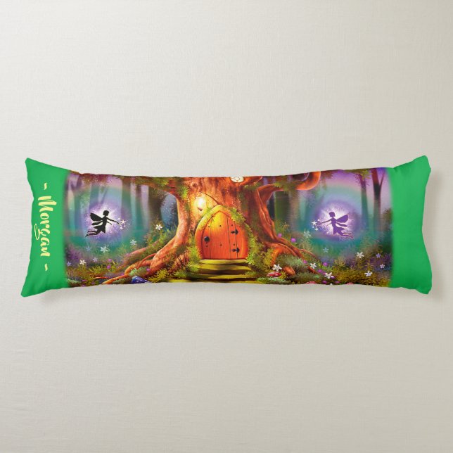 Coussins Longs Sleepy Fairy magtree. Coutume Green Giant (Devant)