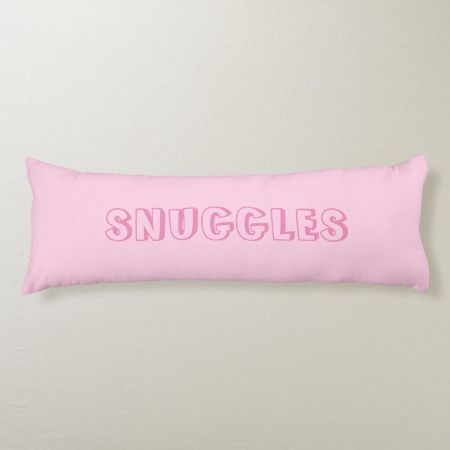 Coussins Longs "Snuggets" Rose clair (Devant)