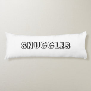 Coussins Longs "Snuggings" noir blanc